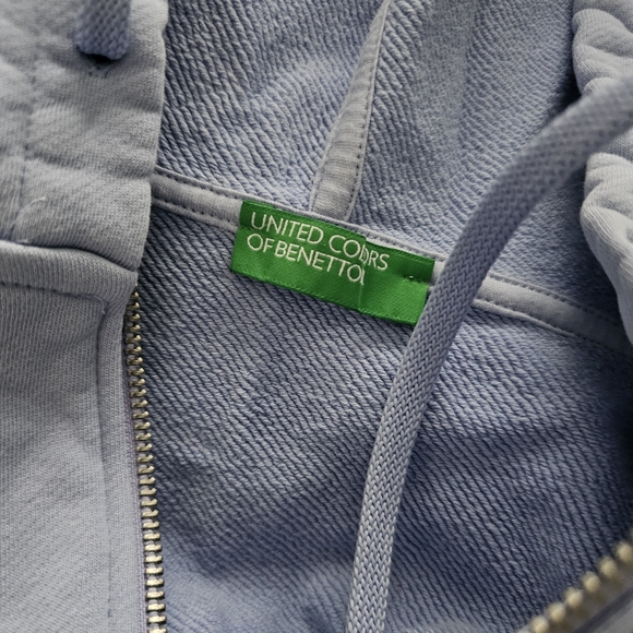 BENETTON Lilac Zipup hoodie Cardigan - Picture 5 of 11